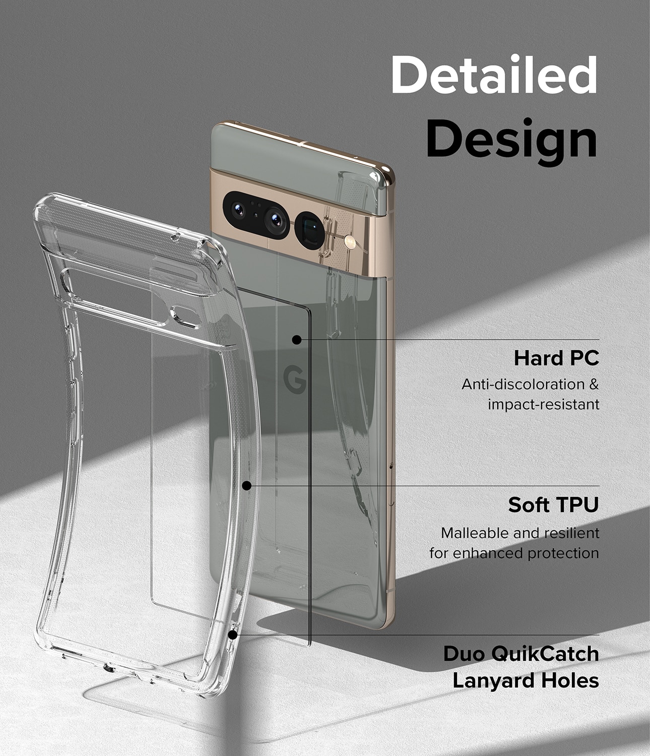 Fusion Case Google Pixel 7 Pro Transparant