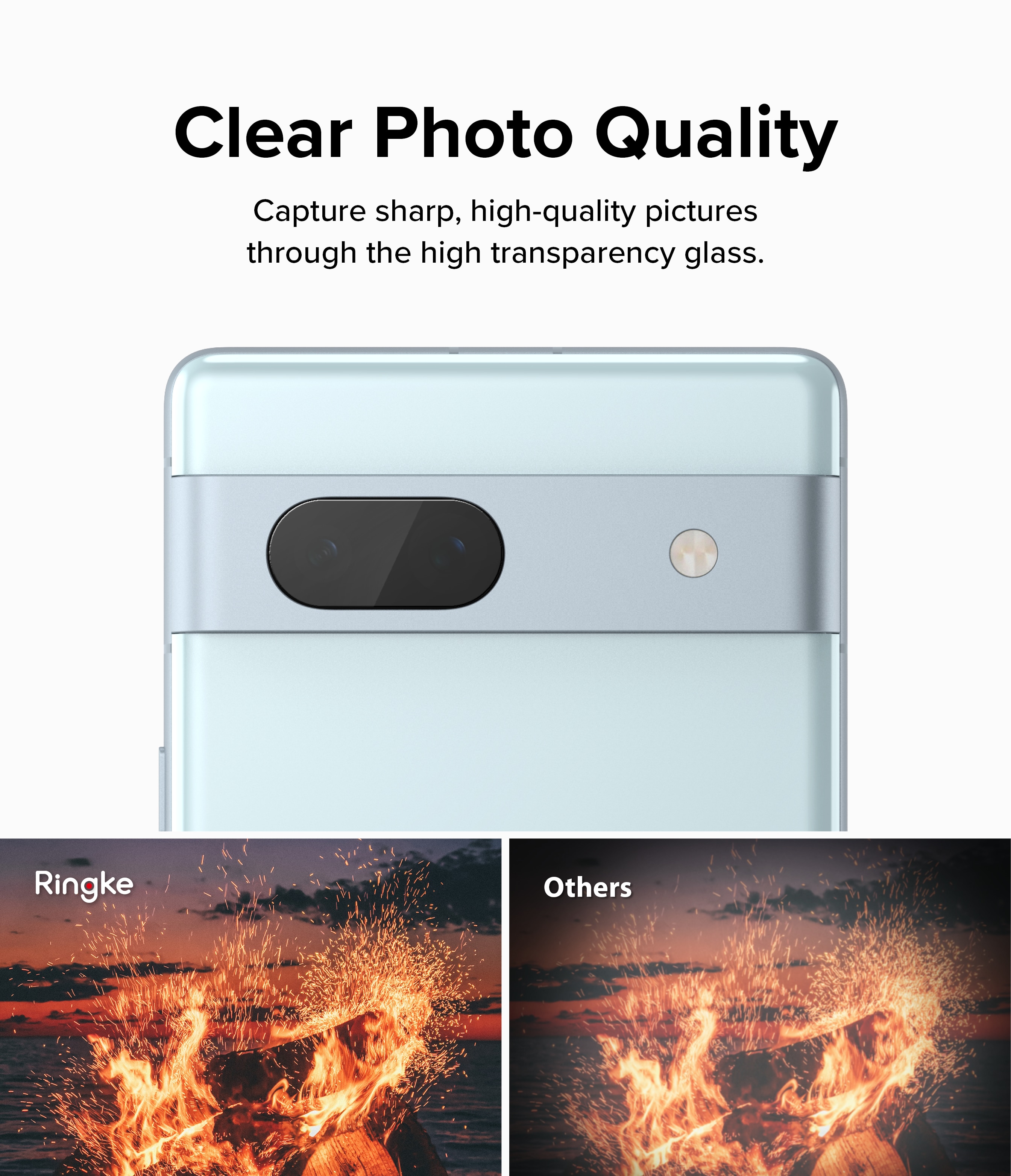 Camera Protector Glass (3-pack) Google Pixel 7a