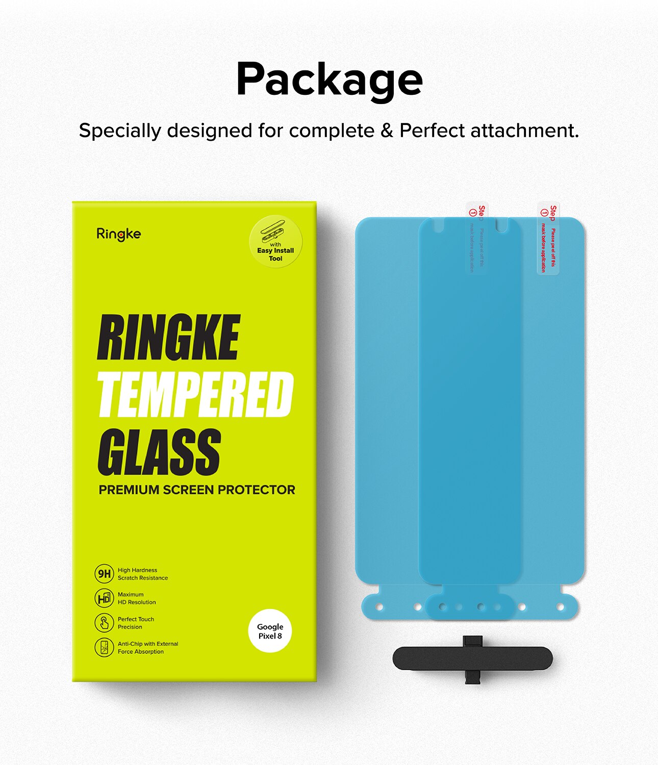 Screen Protector Glass (2-pack) Google Pixel 8