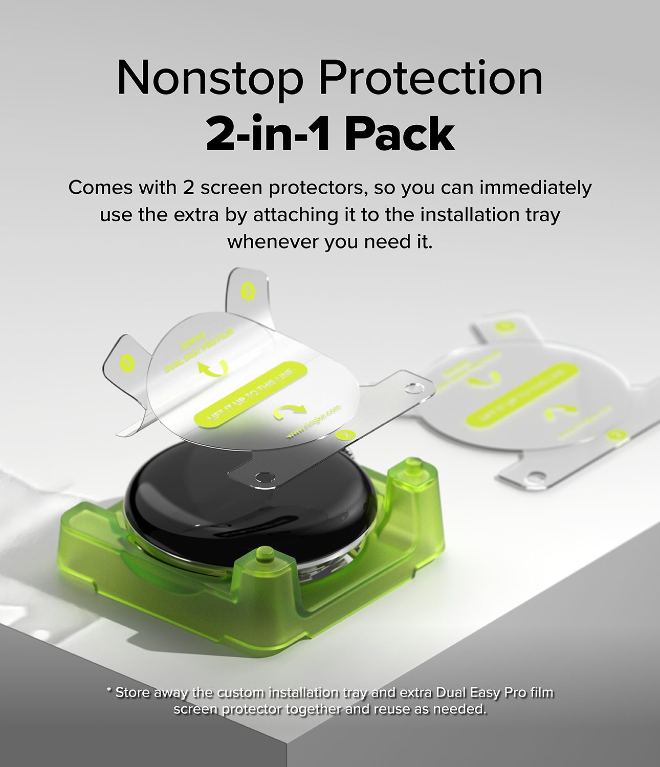 Dual Easy Pro Screen Protector (2-pack) Google Pixel Watch 4 41mm