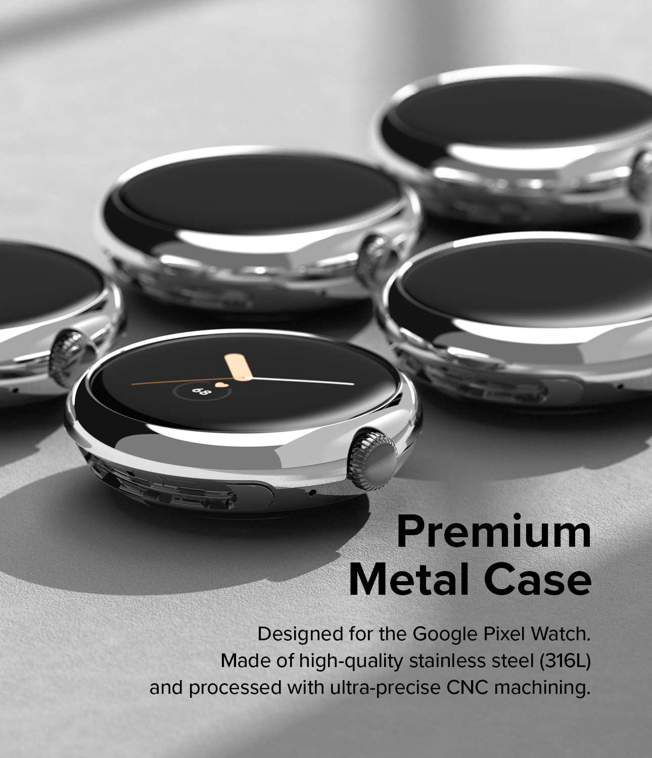 Bezel Styling Google Pixel Watch Zilver