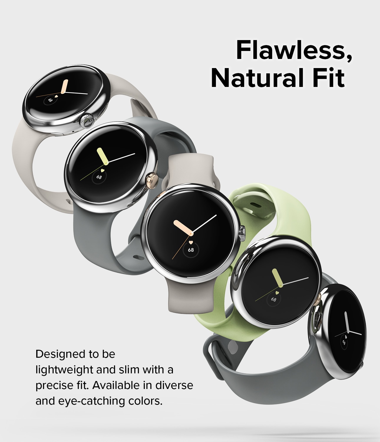 Bezel Styling Google Pixel Watch 2 zilver