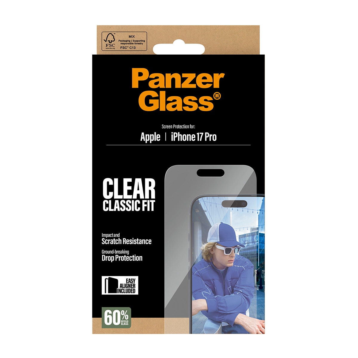 iPhone 17 Pro Screen Protector (with EasyAligner) Classic Fit