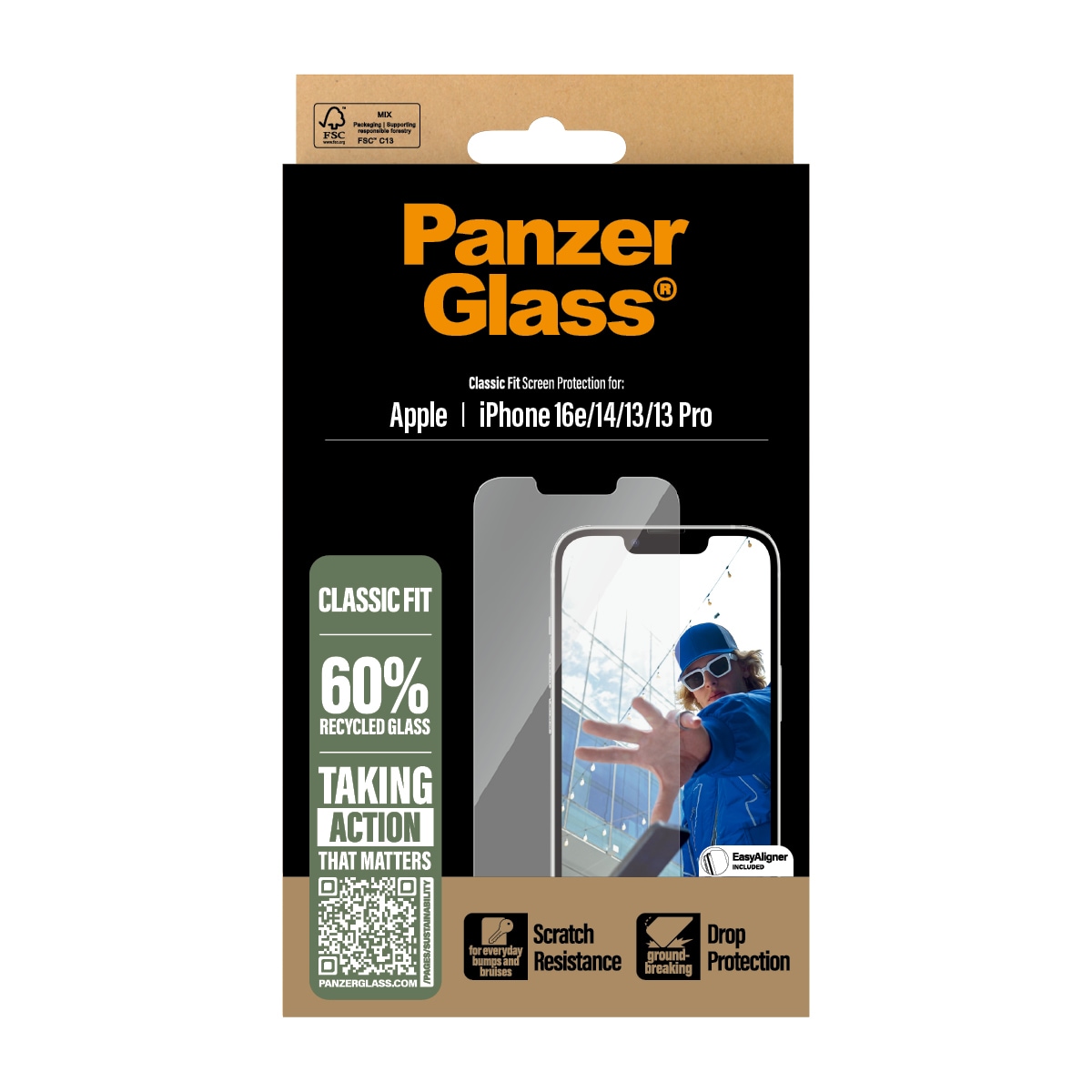 iPhone 16e Screen Protector (with EasyAligner) Classic Fit