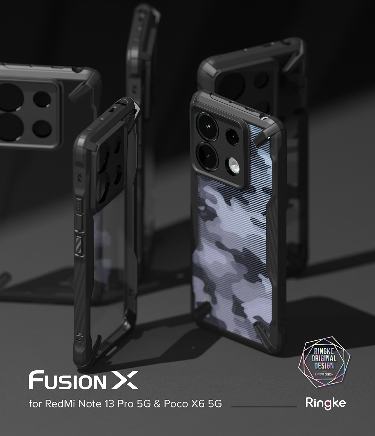 Fusion X Case Xiaomi Redmi Note 13 Pro zwart