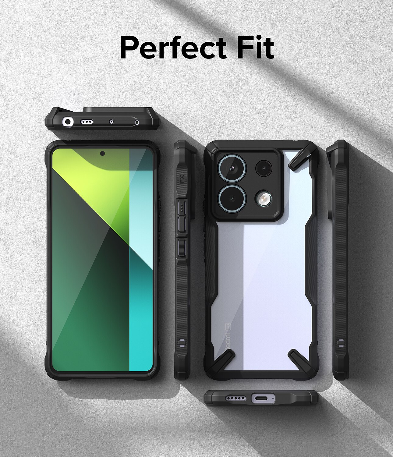 Fusion X Case Xiaomi Redmi Note 13 Pro zwart