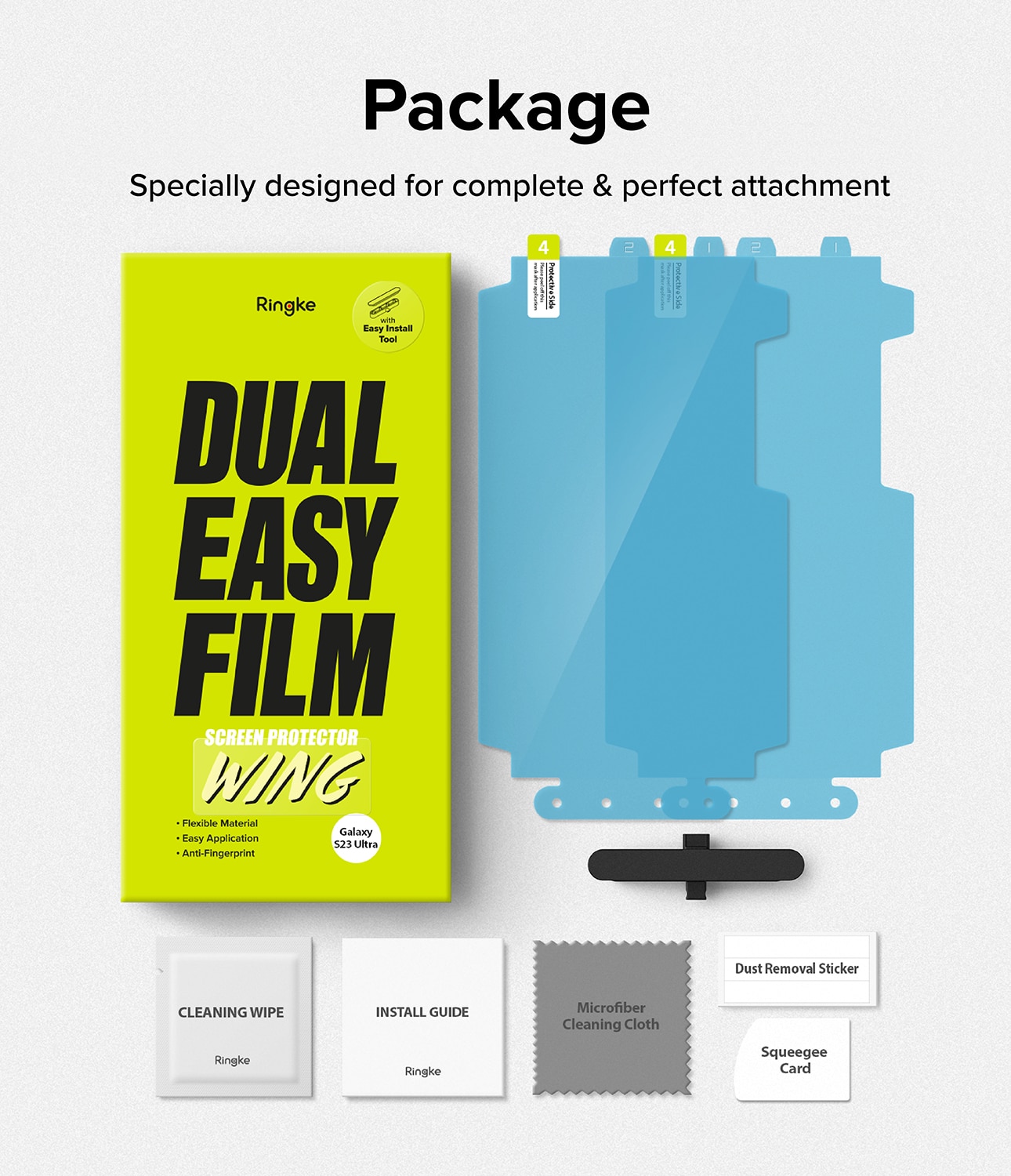 Dual Easy Wing Screen Protector (2-pack) Samsung Galaxy S23 Ultra