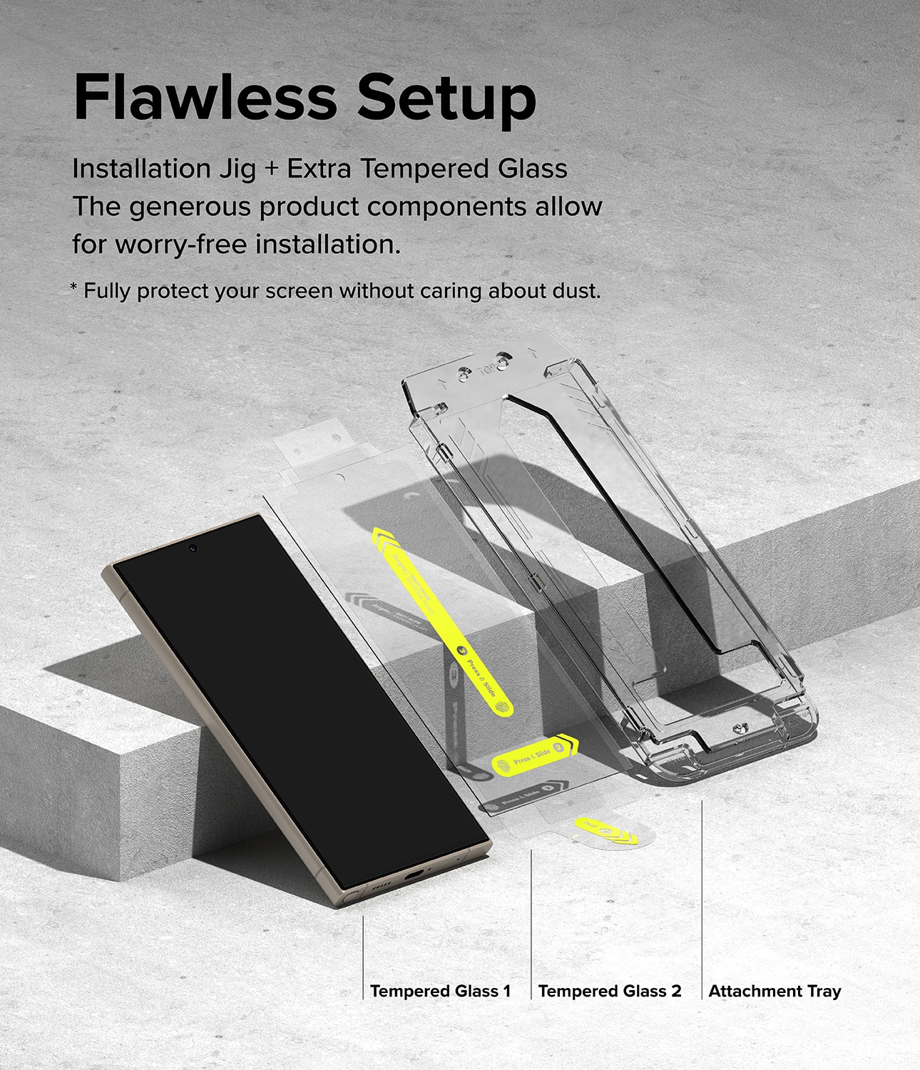 Easy Slide Glass (2-pack) Samsung Galaxy S24 Ultra