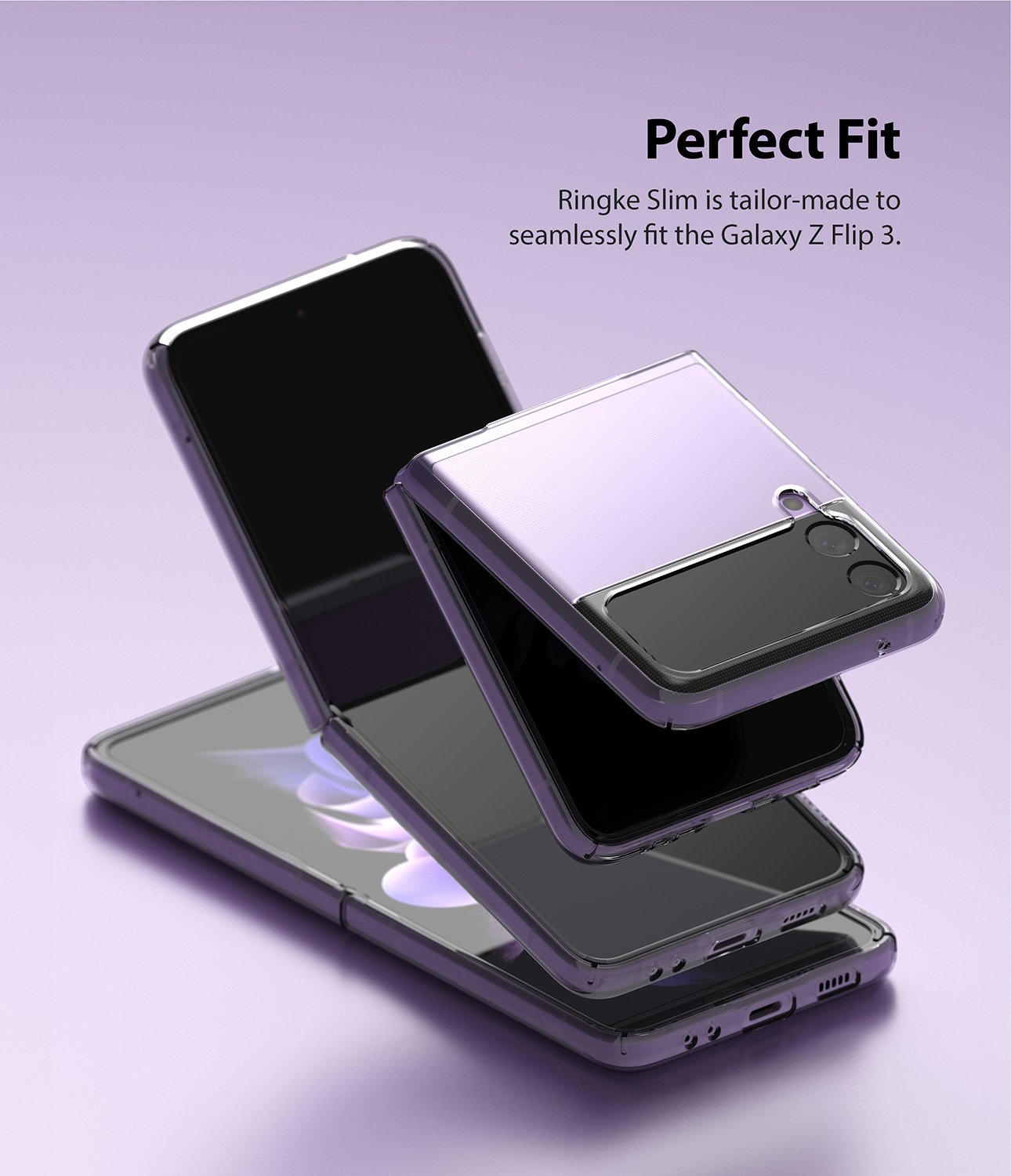 Slim Case Samsung Galaxy Z Flip 3 Zwart
