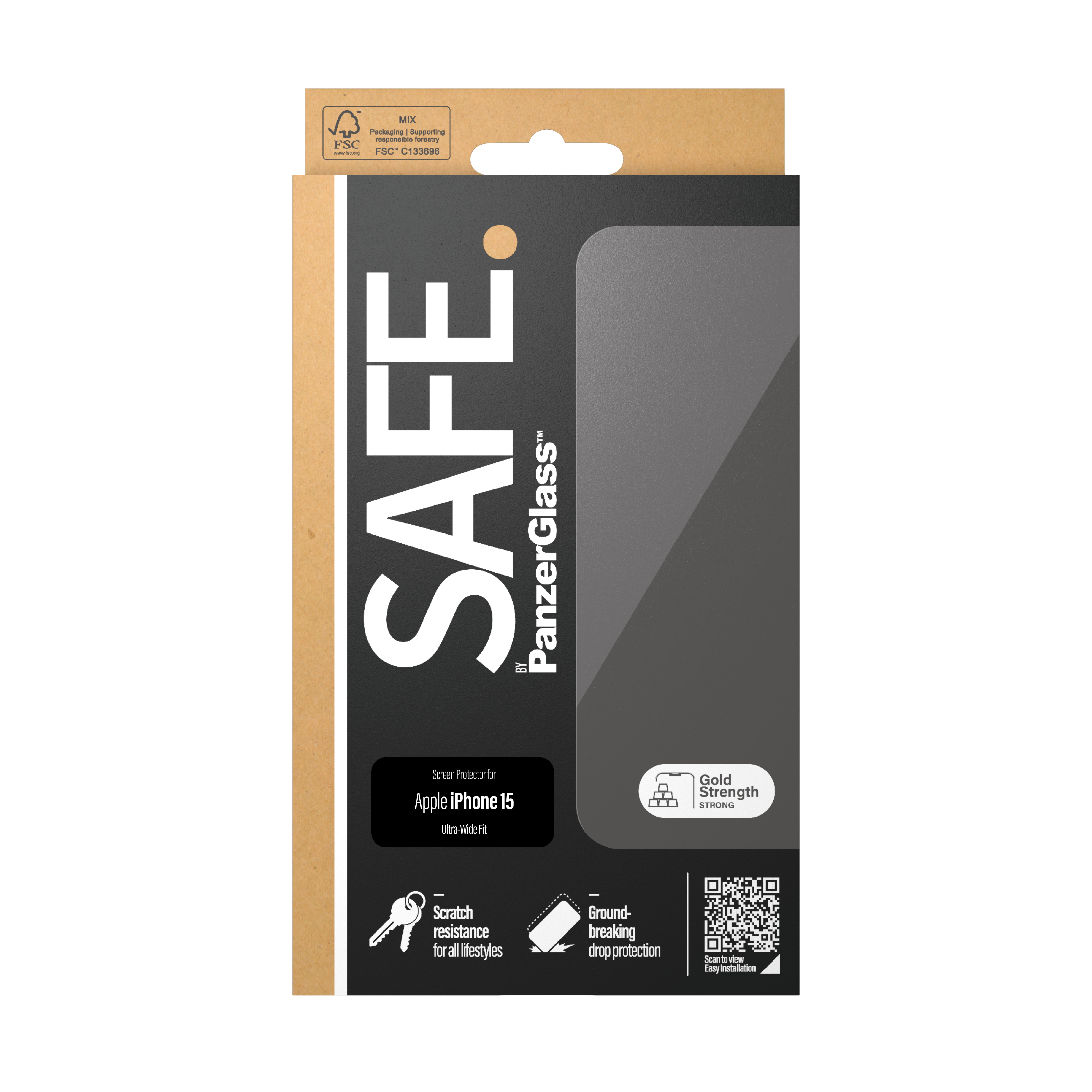 iPhone 15 Screen Protector Ultra Wide Fit