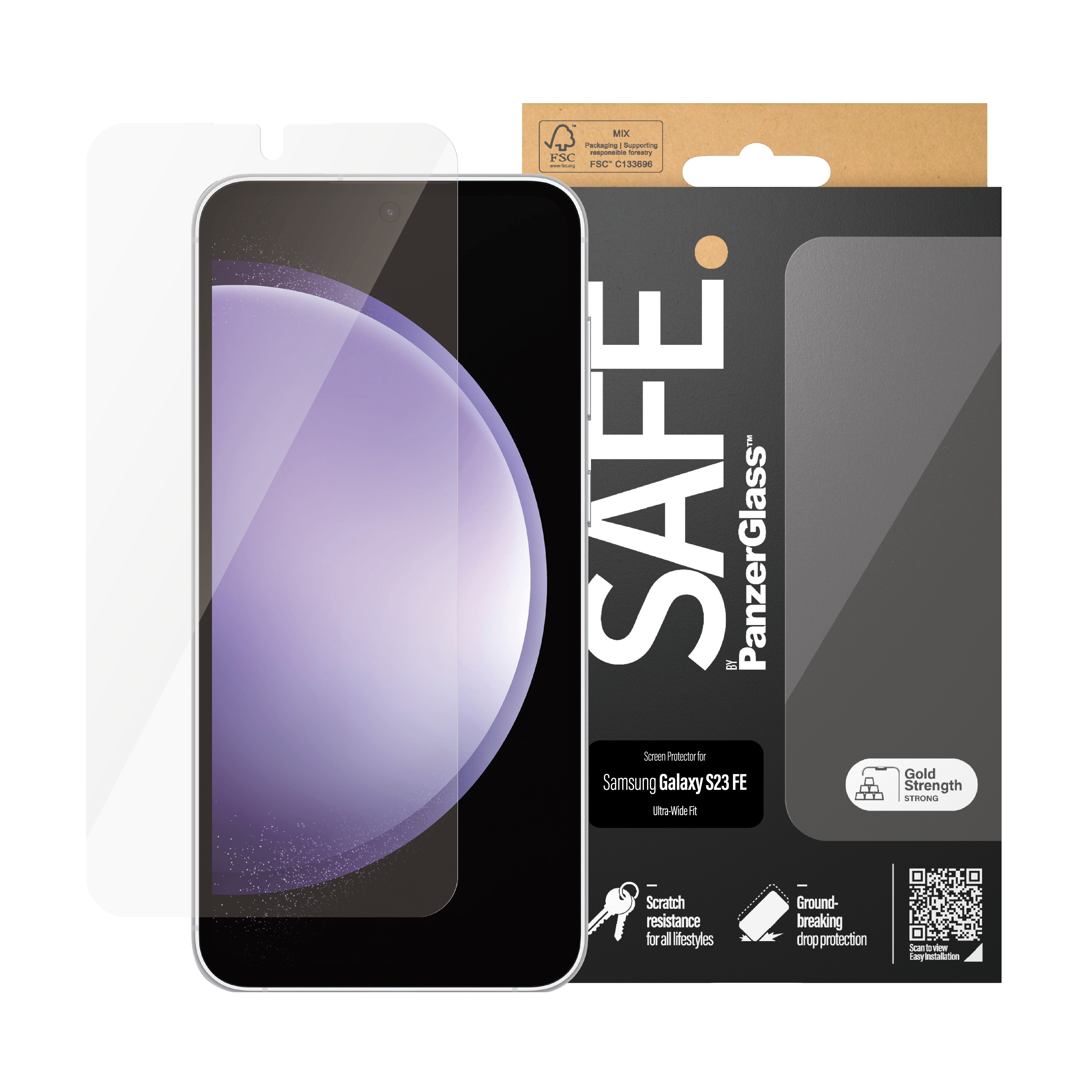 Samsung Galaxy S23 FE Screen Protector Ultra Wide Fit