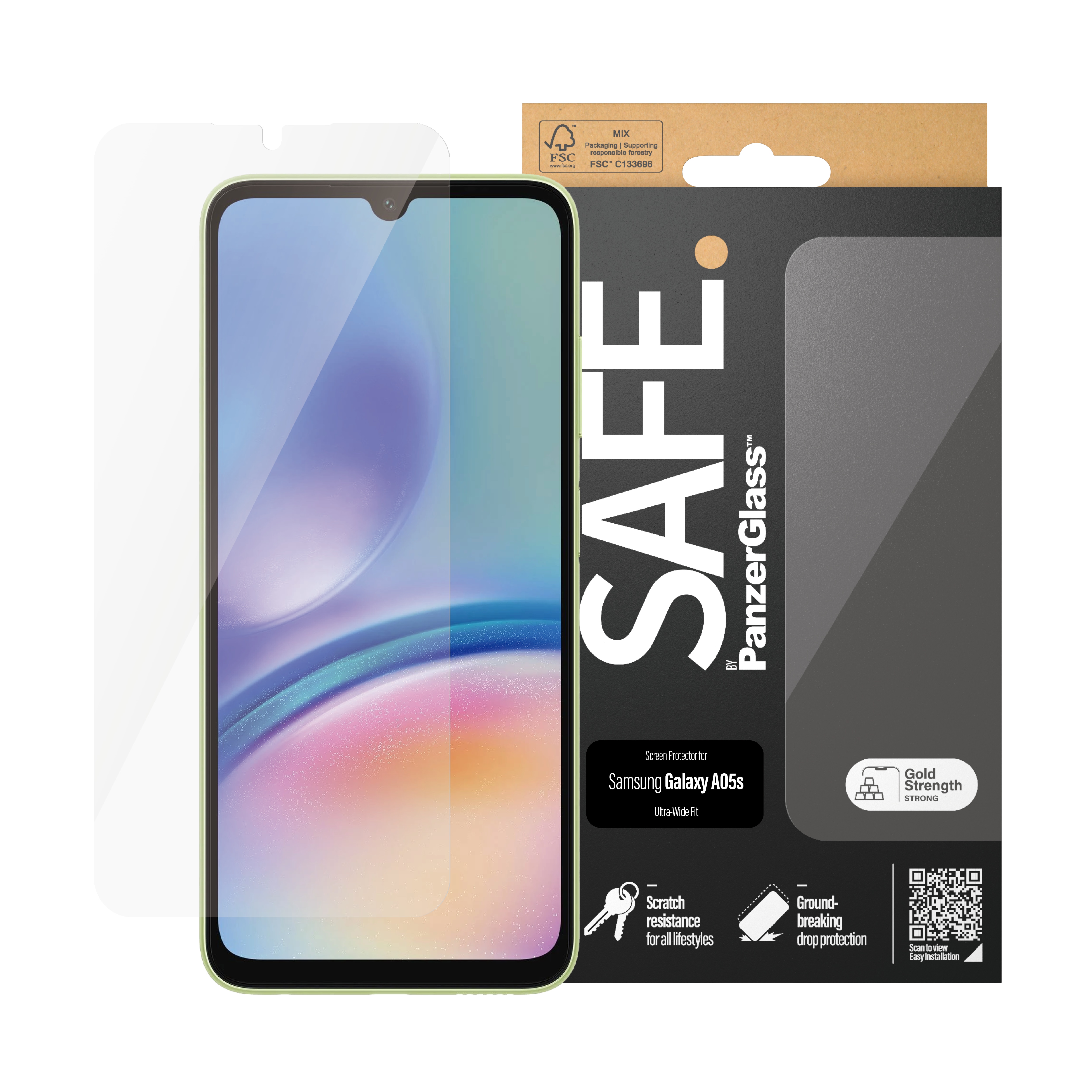 Samsung Galaxy A05s Screen Protector Ultra Wide Fit