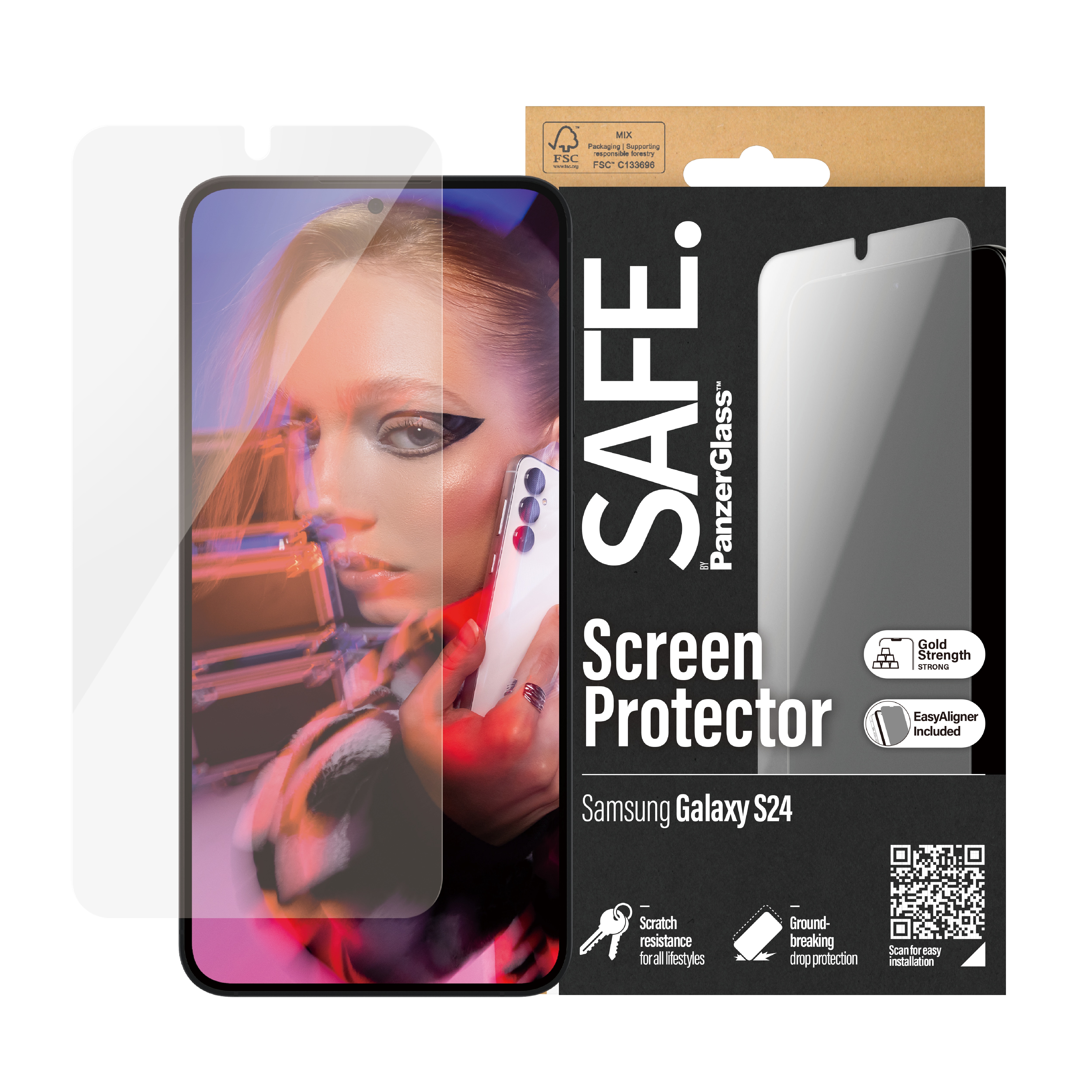 Samsung Galaxy S24 Screen Protector Ultra Wide Fit