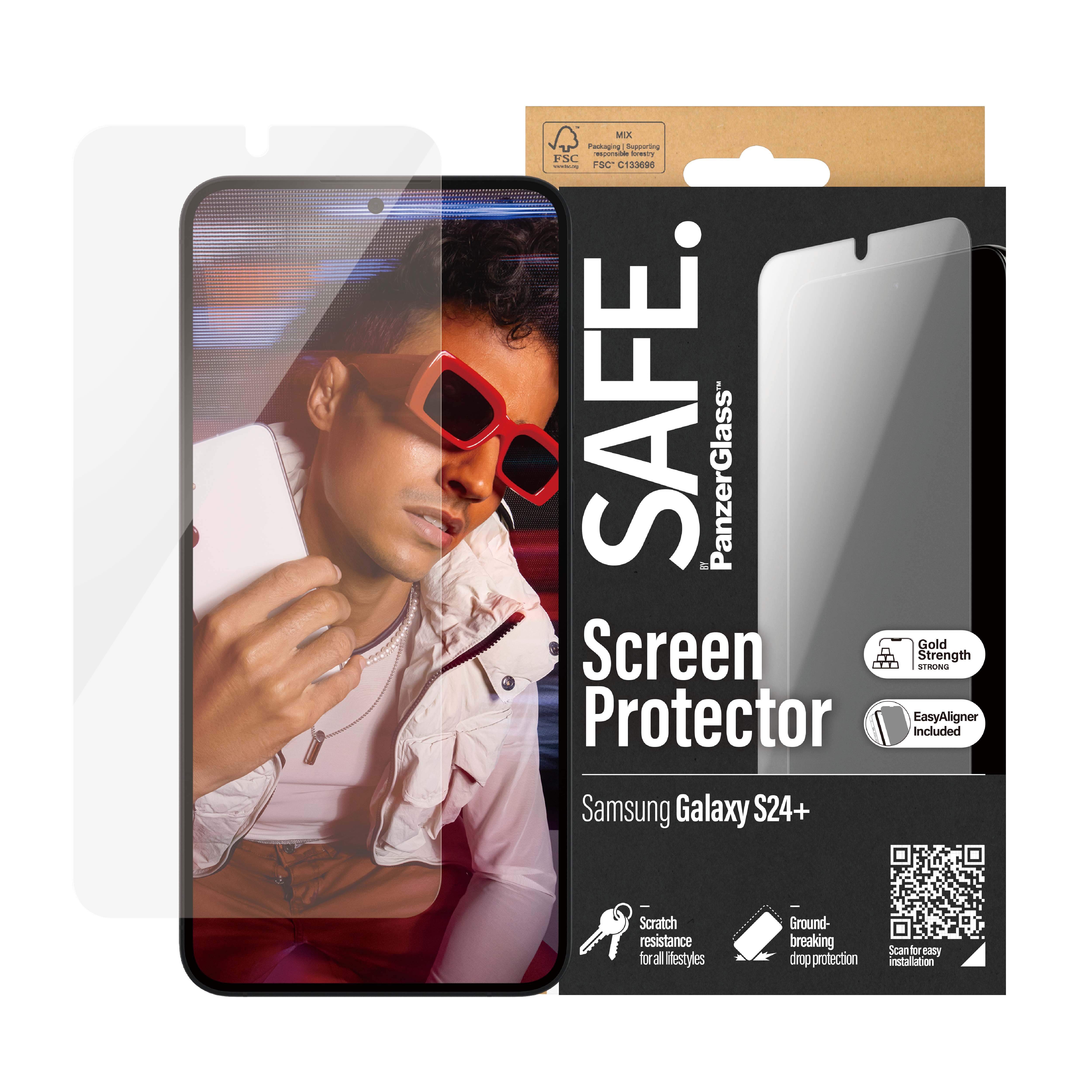 Samsung Galaxy S24 Plus Screen Protector Ultra Wide Fit