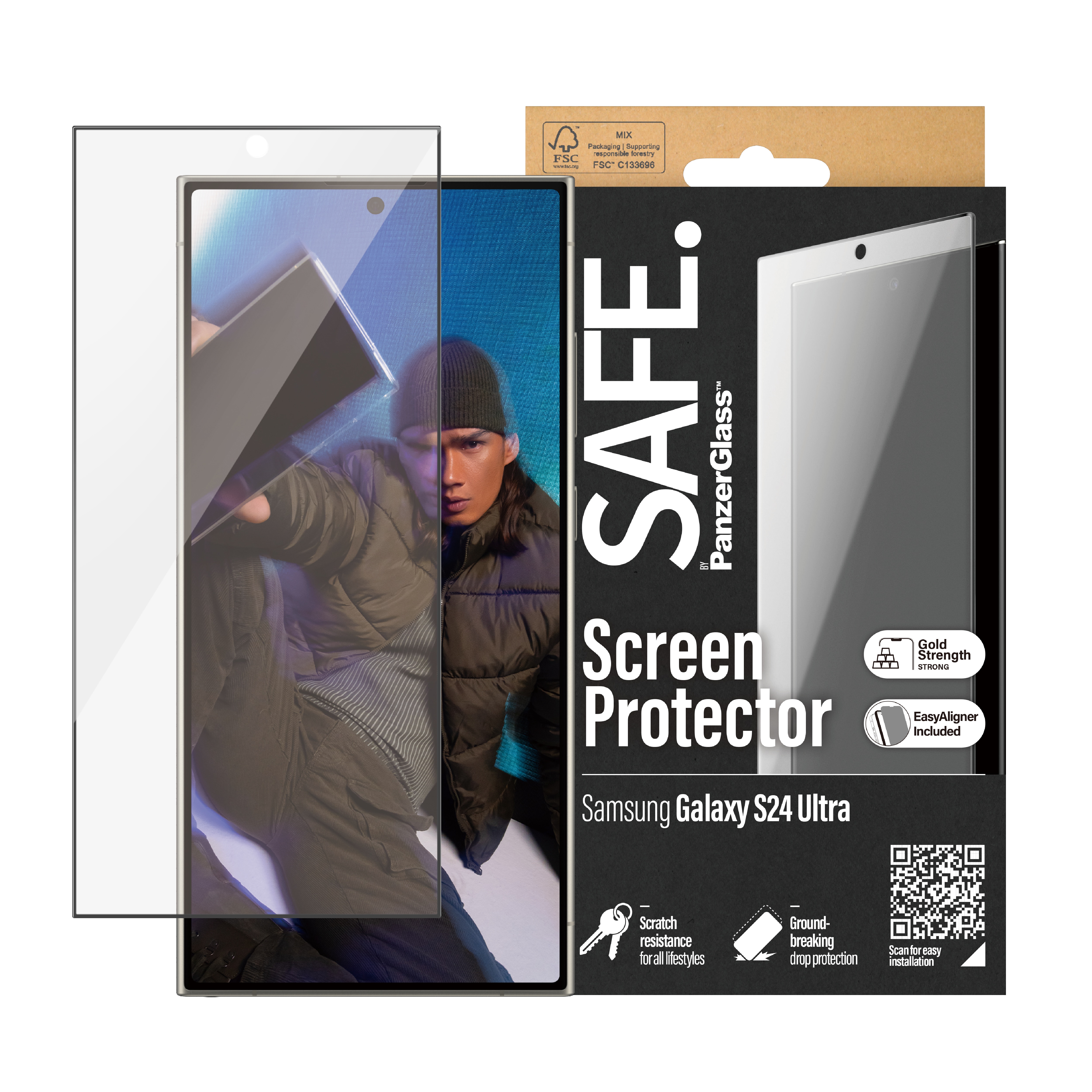 Samsung Galaxy S24 Ultra Screen Protector Ultra Wide Fit