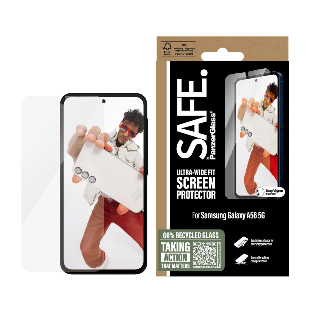 Samsung Galaxy A56 Screen Protector Ultra Wide Fit (with EasyAligner)