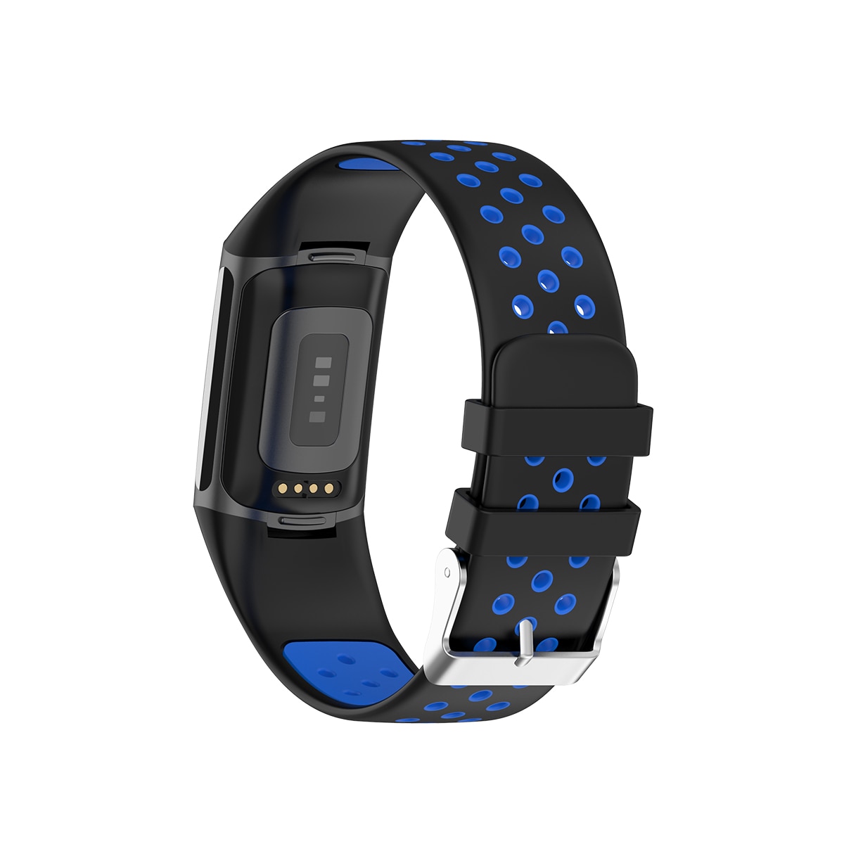 Fitbit Charge 6 Sport Siliconen bandje Zwart/Blauw