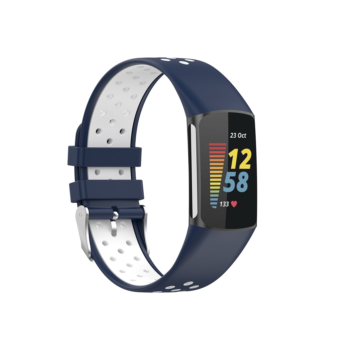 Fitbit Charge 5 Sport Siliconen bandje Blauw