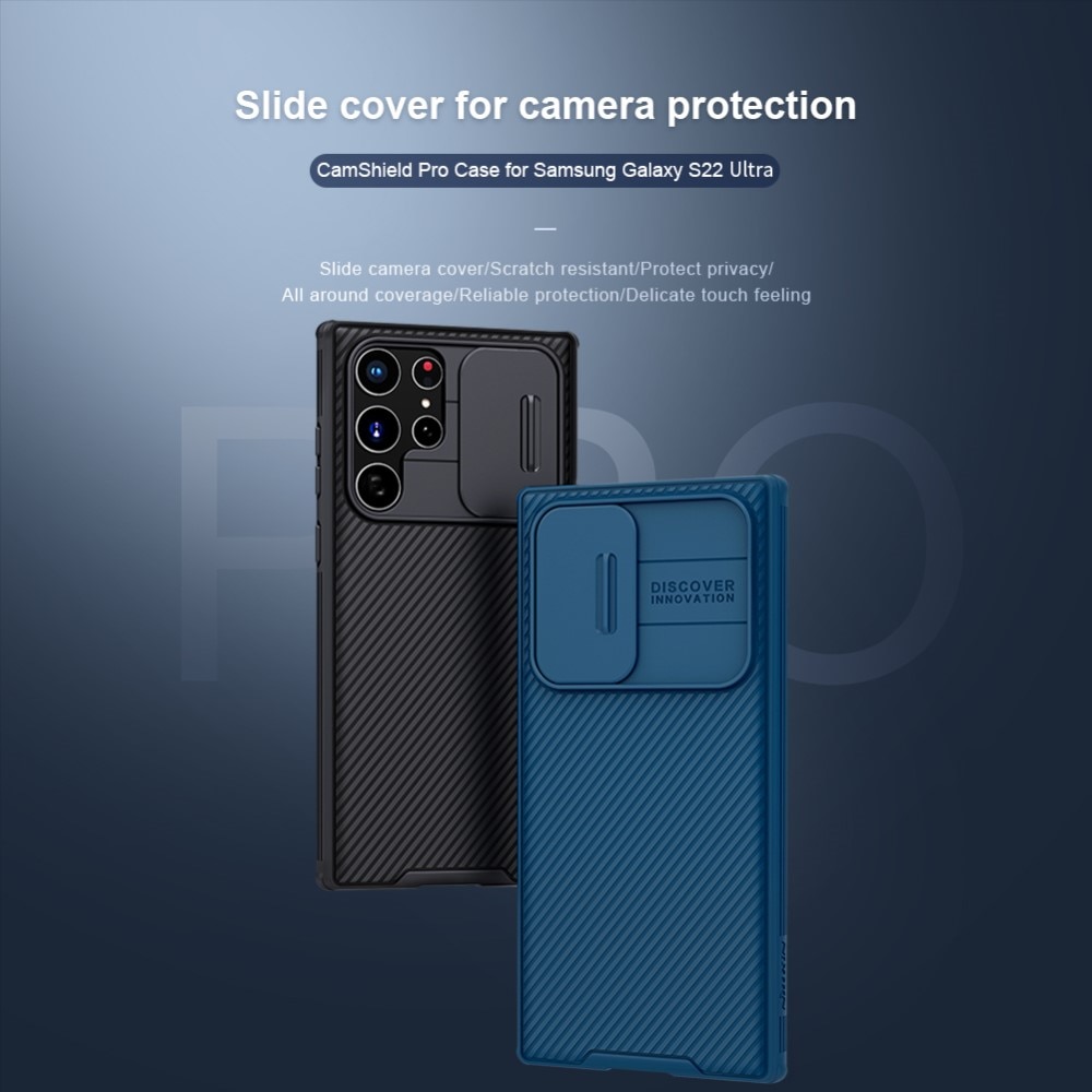 CamShield Case Samsung Galaxy S22 Ultra Blauw
