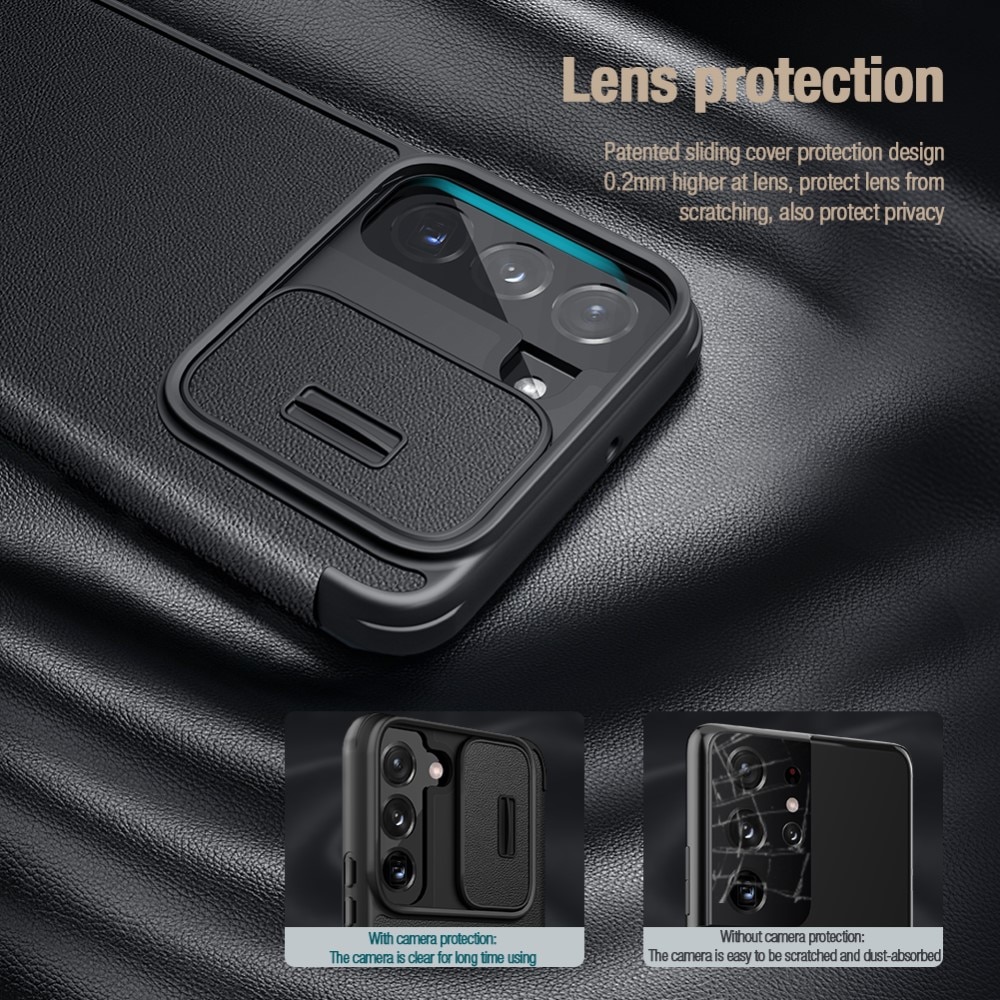 Qin Pro Camshield Samsung Galaxy S23 Plus Zwart