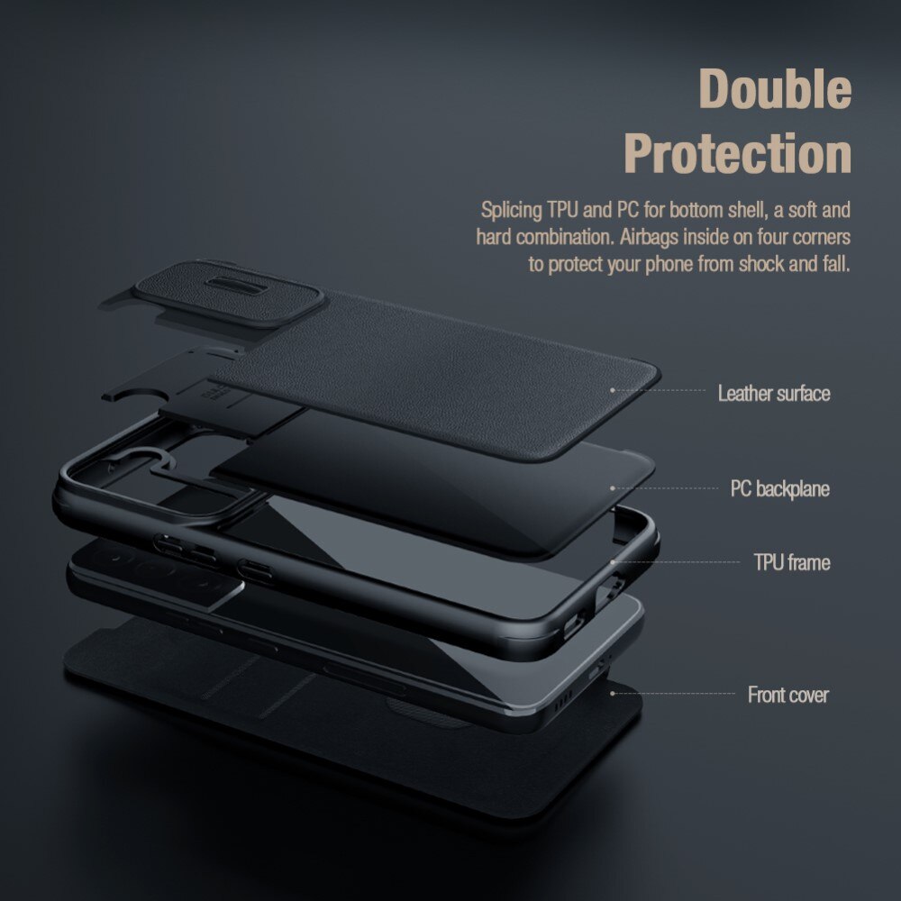 Qin Pro Camshield Samsung Galaxy S23 Zwart