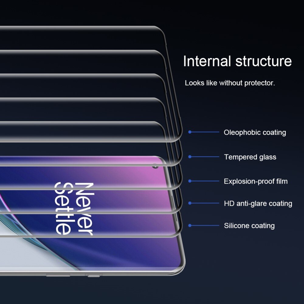 Amazing CP+PRO Gehard Glas Screenprotector OnePlus 9 Pro Zwart