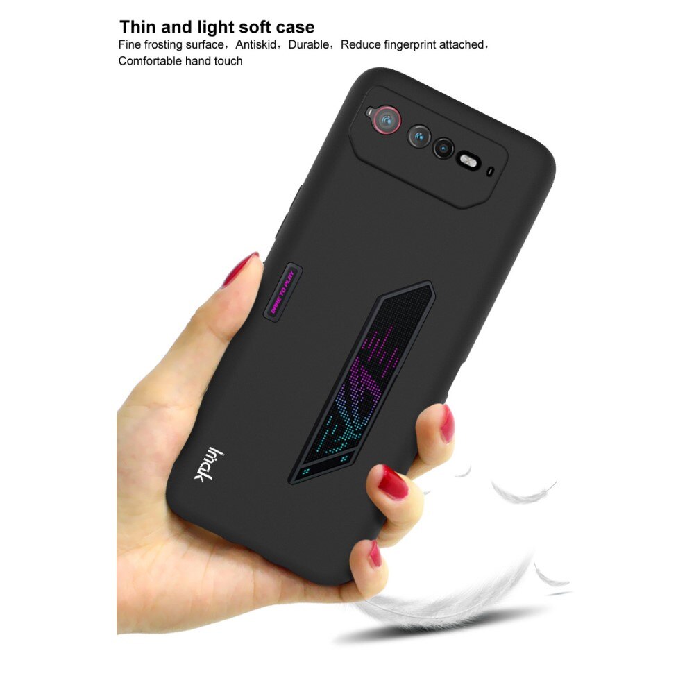 Frosted TPU Case Asus ROG Phone 6 Zwart