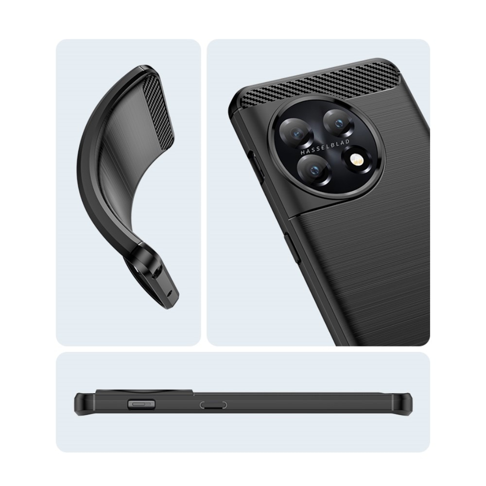 Hoesje TPU Brushed OnePlus 11 zwart