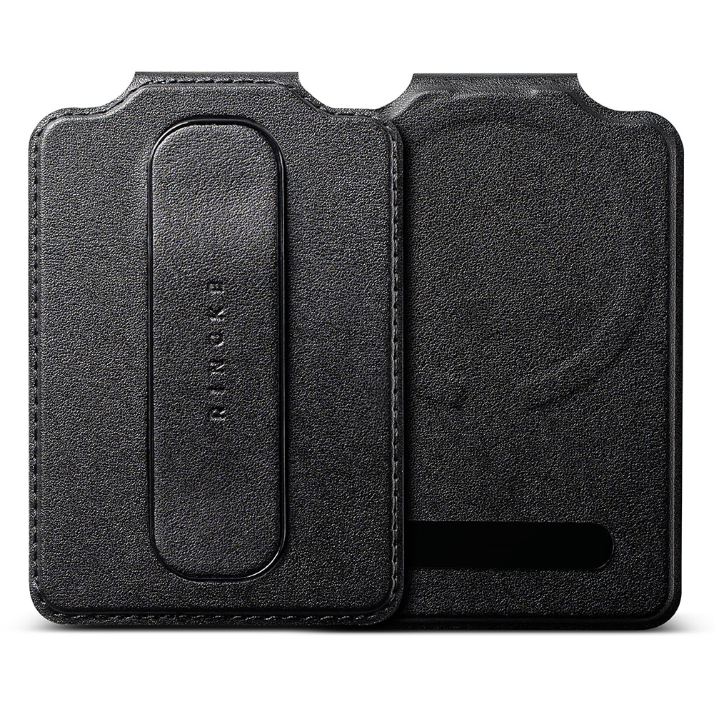 Samsung Galaxy Card Holder Slide Grip Magnetic Edge Zwart