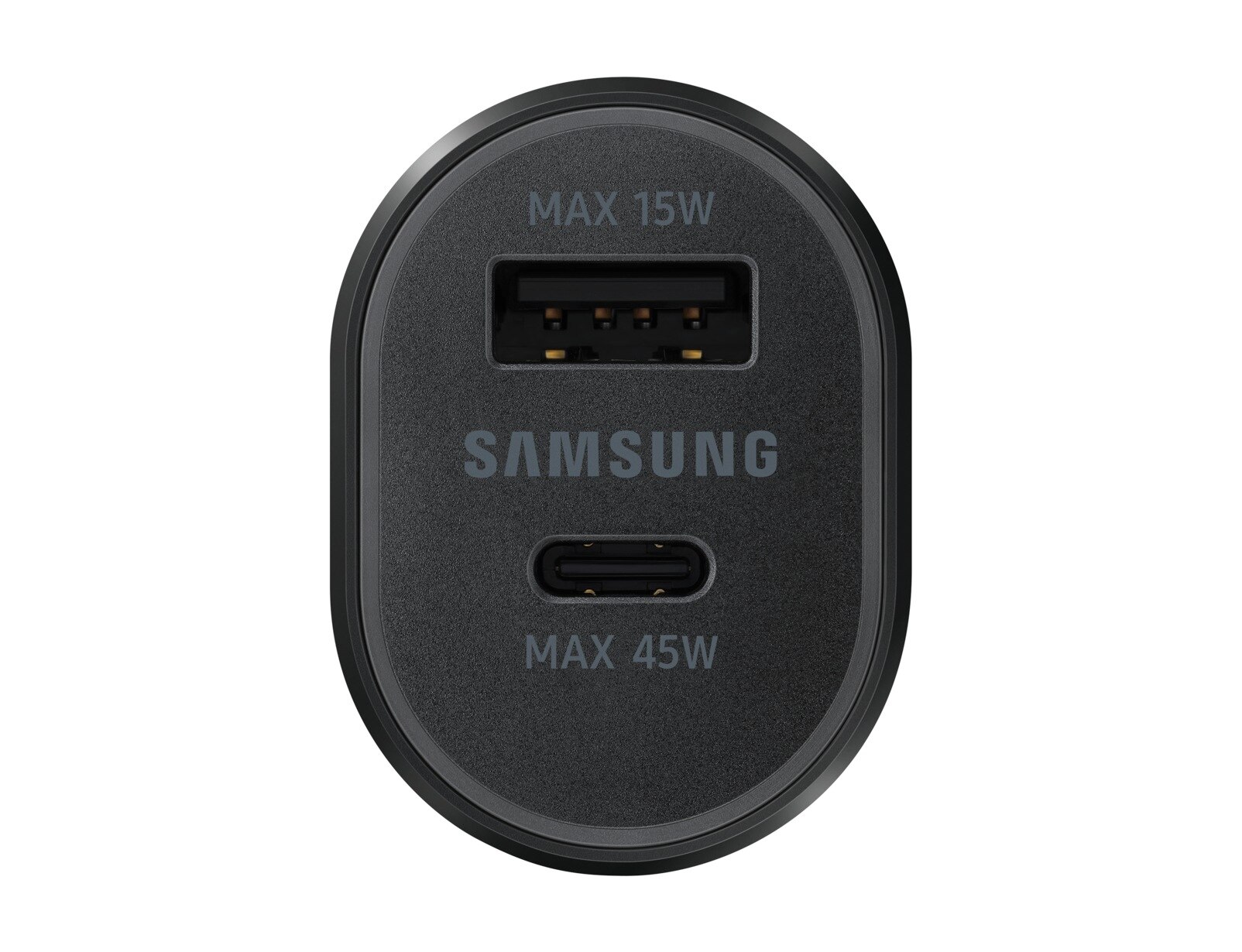 Super Fast Dual Autolader USB-C + USB-A (45W+15W) zwart
