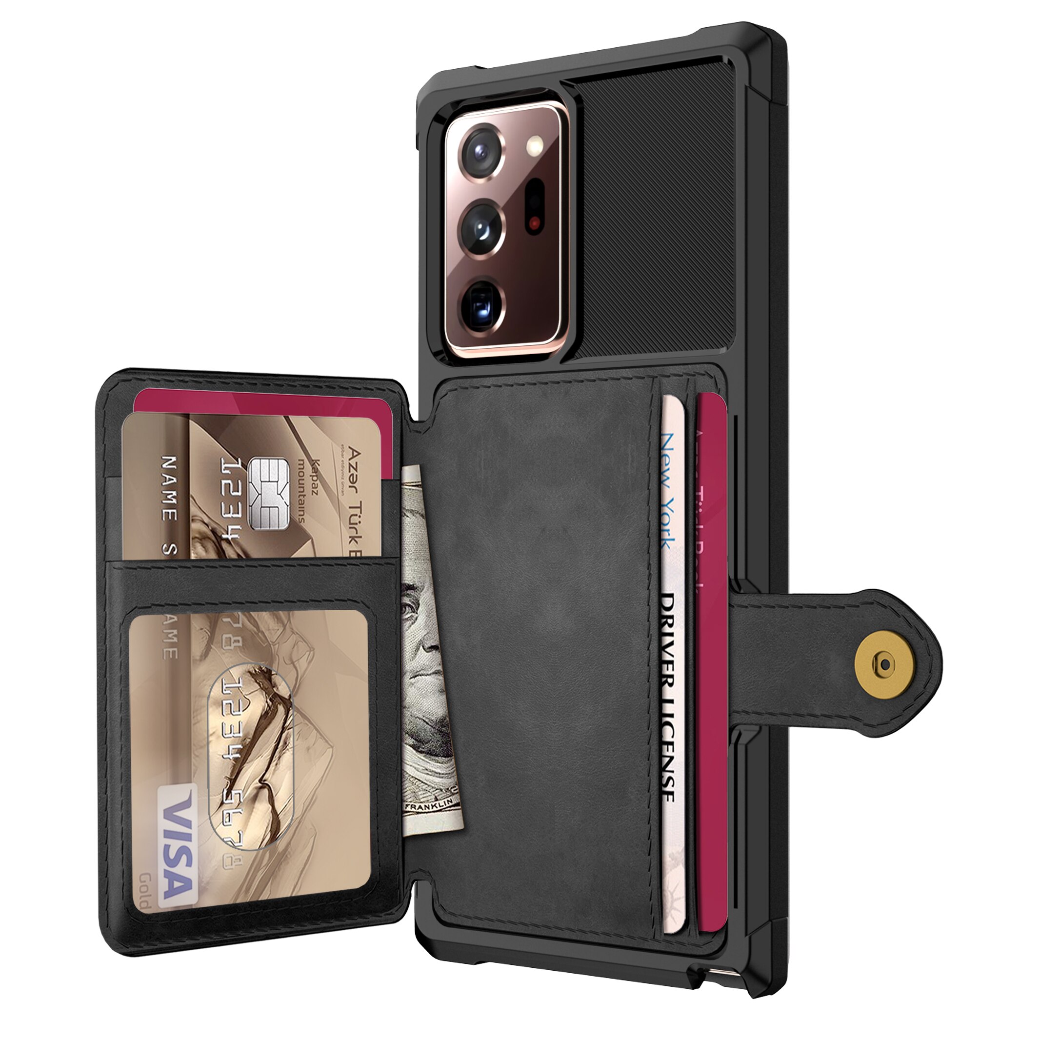 Samsung Galaxy Note 20 Ultra Tough Multi-slot Hoesje Zwart