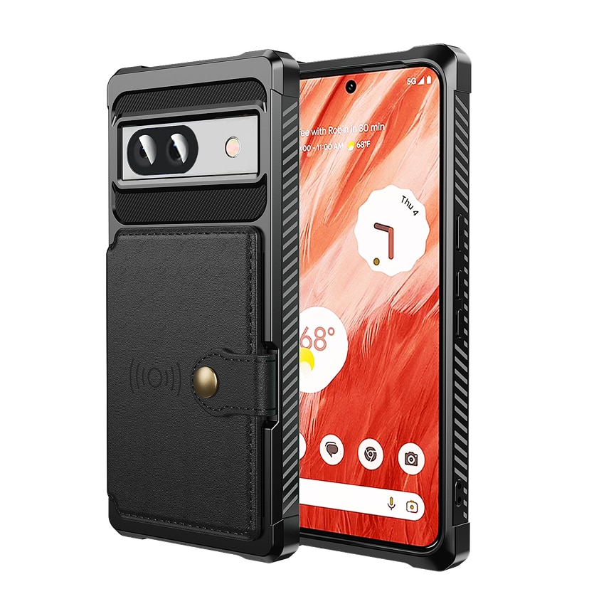 Google Pixel 8a Tough Multi-slot Case zwart