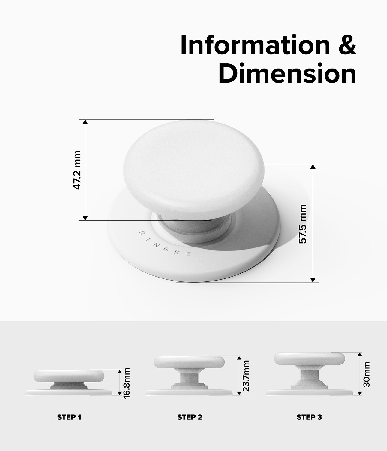 Tok Magnetic Stand/Houder Ice White