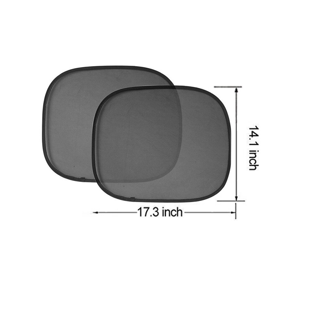 Zonnescherm Auto - 2 Stuks Zwart