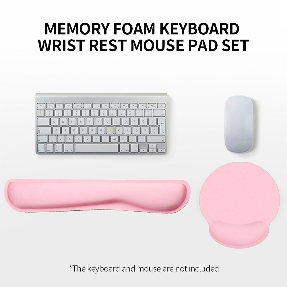 Polssteun voor toetsenbord en muismat, roze