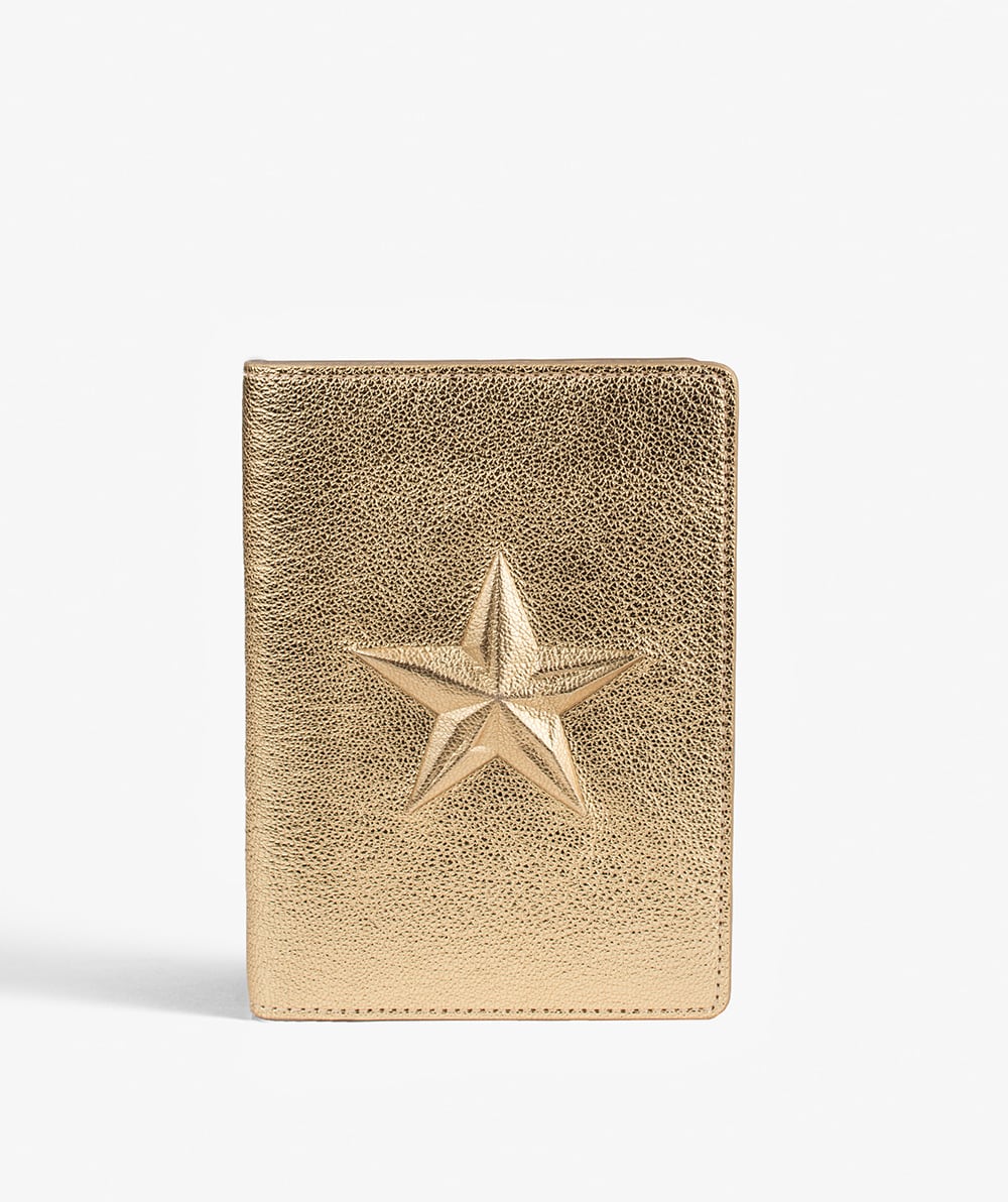 Paspoorthouder Star Metallic Gold