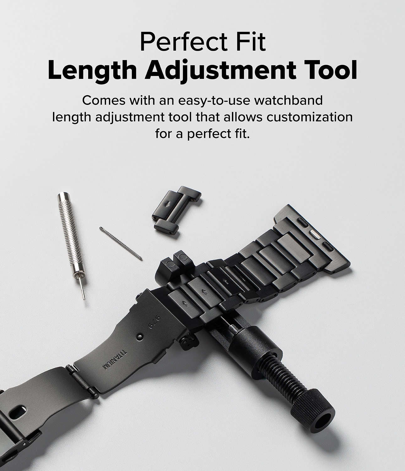 Titanium One Armband Apple Watch Ultra 49mm 3rd Gen Black