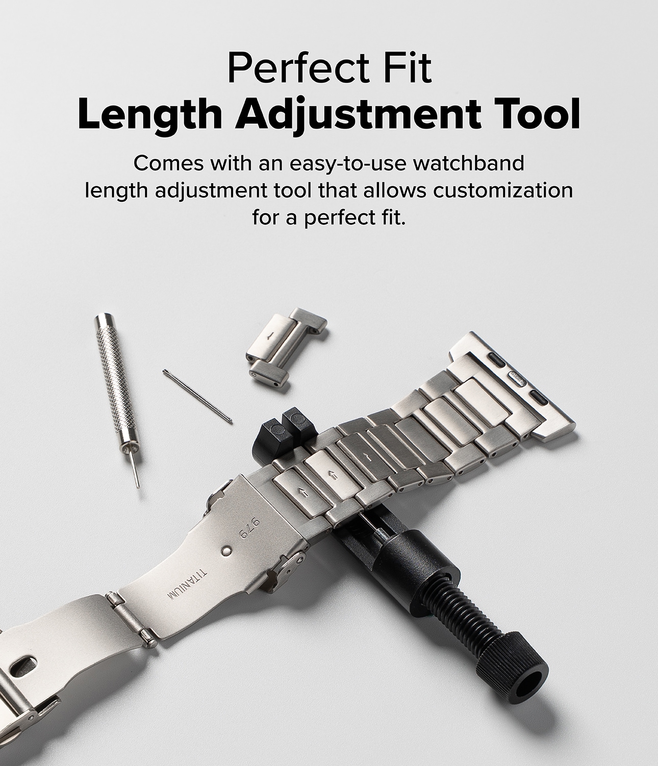 Titanium One Armband Apple Watch Ultra 49mm 3rd Gen Natural Titanium