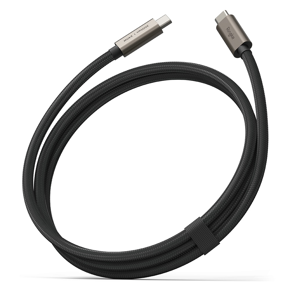 USB-C -> USB-C 3.2 Gen 2x2 Snelladerkabel 1m zwart