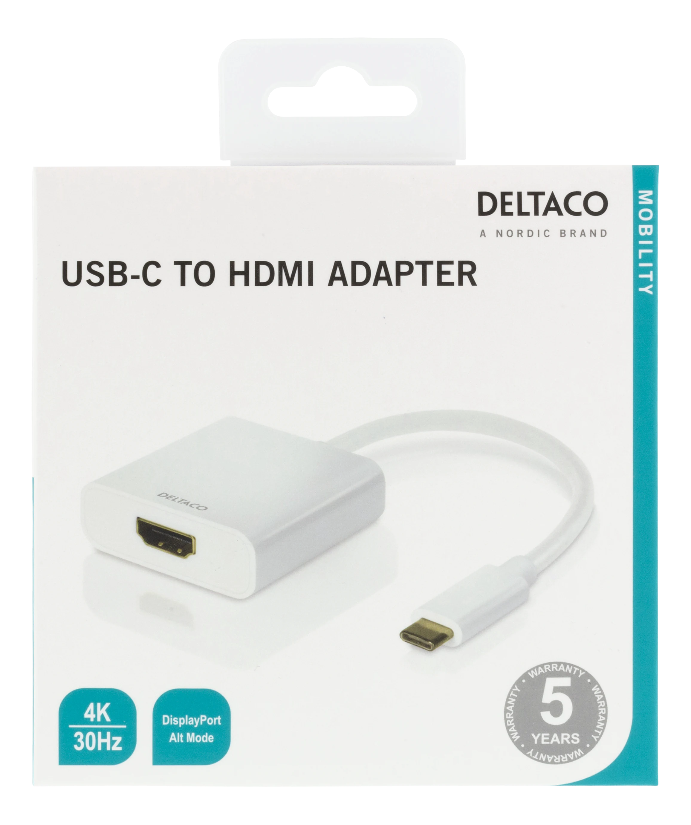 USB-C naar HDMI  Adapter Wit