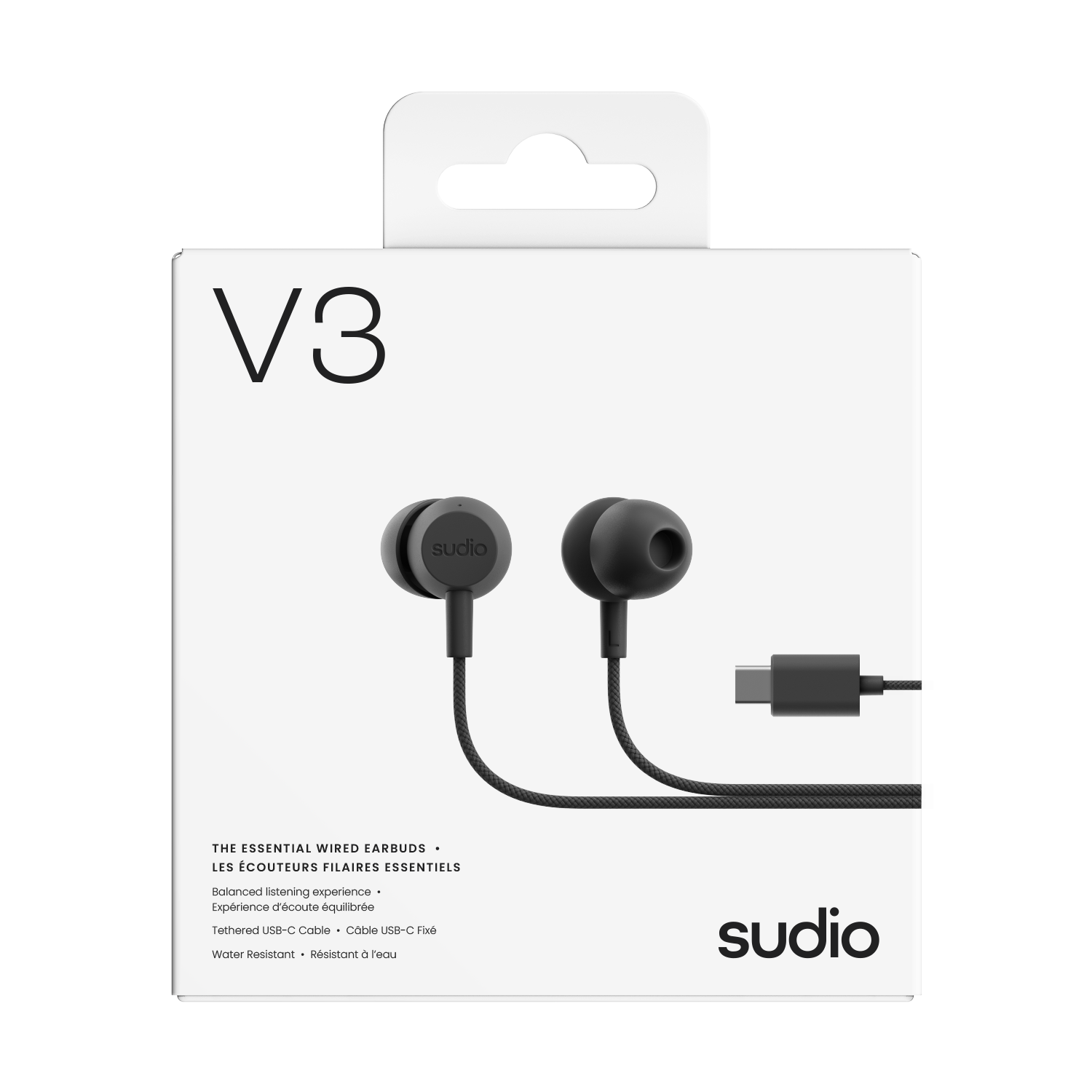 V3 Bekabelde oordopjes USB-C Zwart
