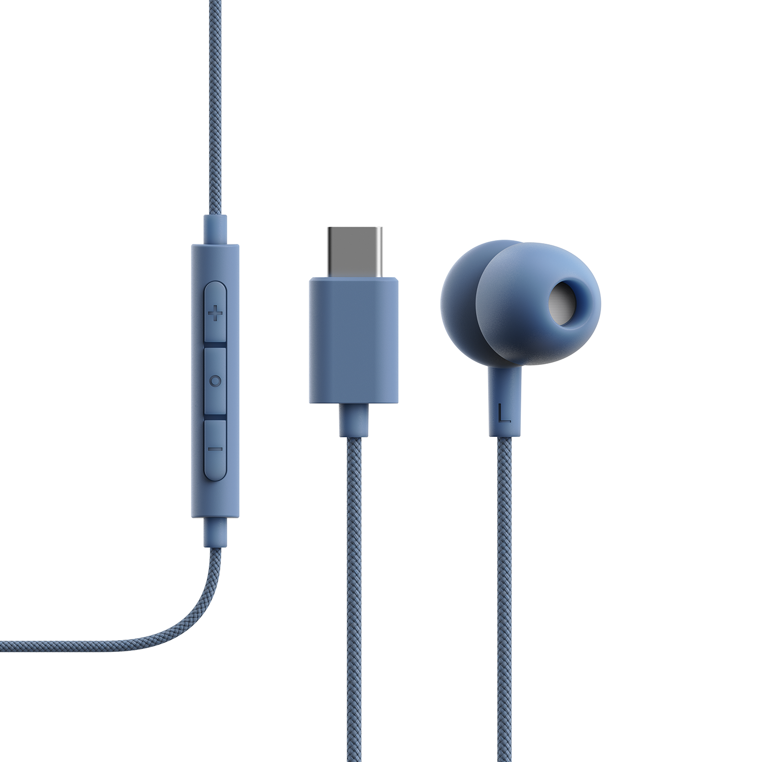 V3 Bekabelde oordopjes USB-C Blauw