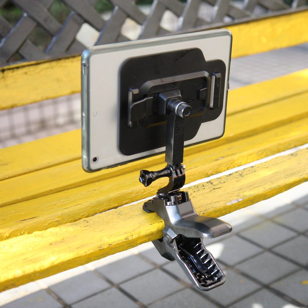 X29T Tablet Jaws Clamp Mount zwart