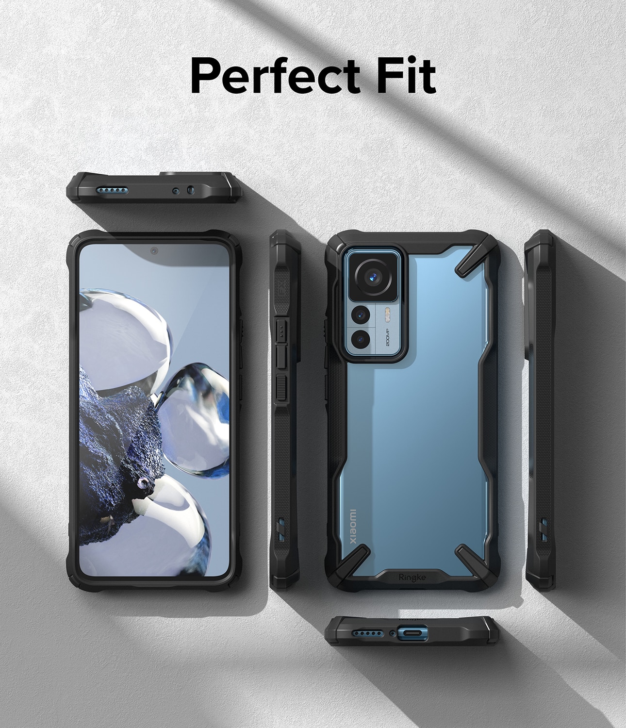 Fusion X Case Xiaomi 12T/12T Pro zwart