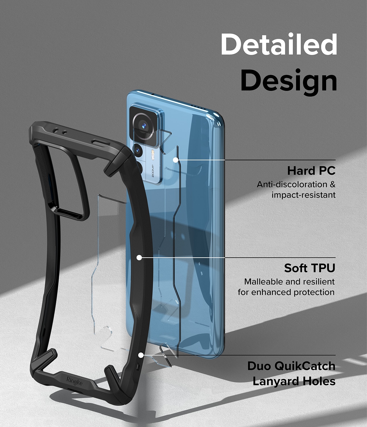 Fusion X Case Xiaomi 12T/12T Pro Zwart