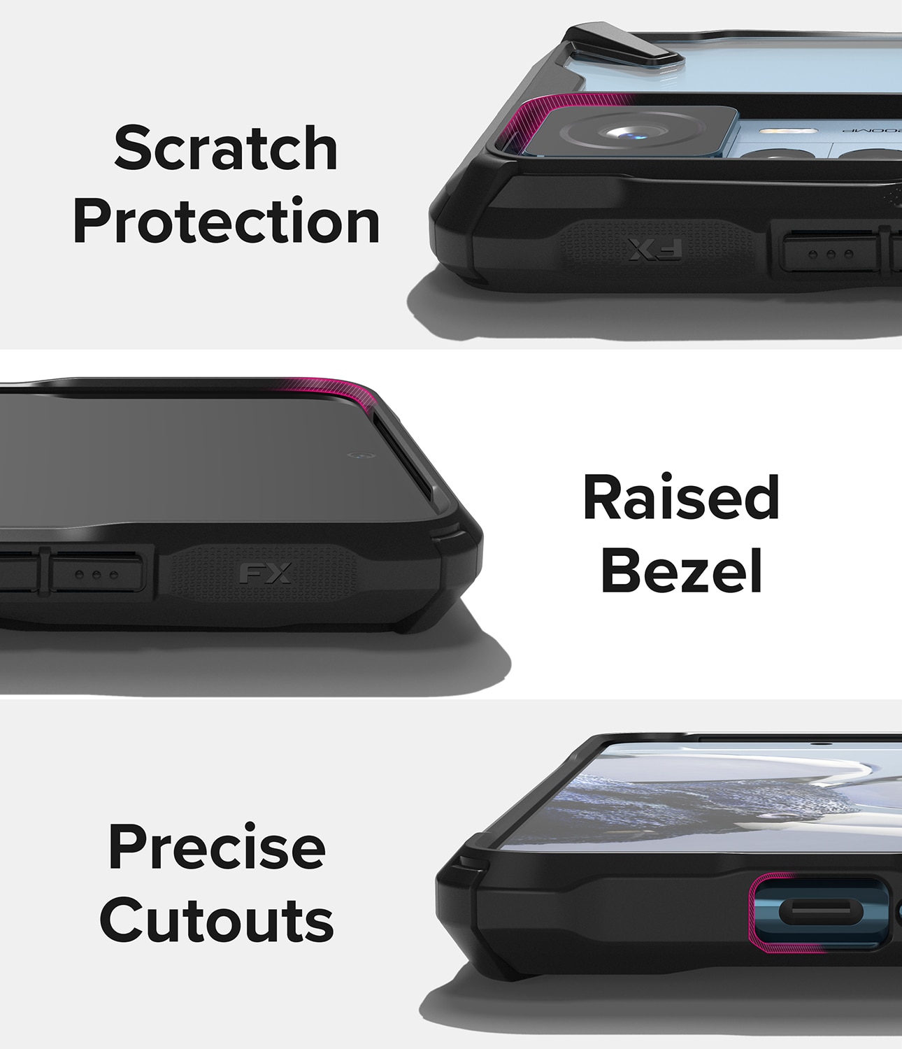 Fusion X Case Xiaomi 12T/12T Pro zwart