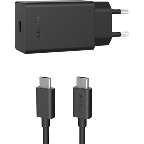 Snellader Oplader + Kabel USB-C 30W zwart