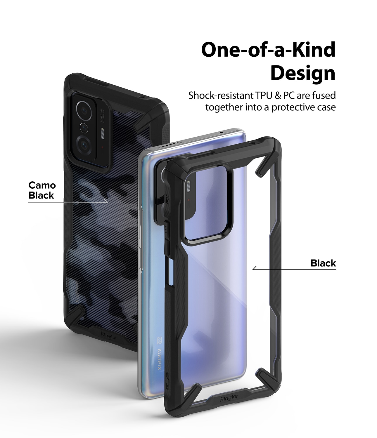 Fusion X Case Xiaomi 11T/11T Pro Zwart