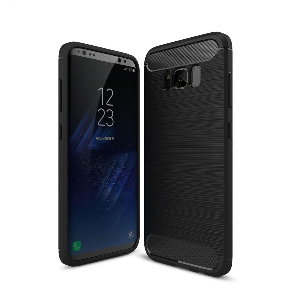 Brushed TPU Case Samsung Galaxy S8 Zwart