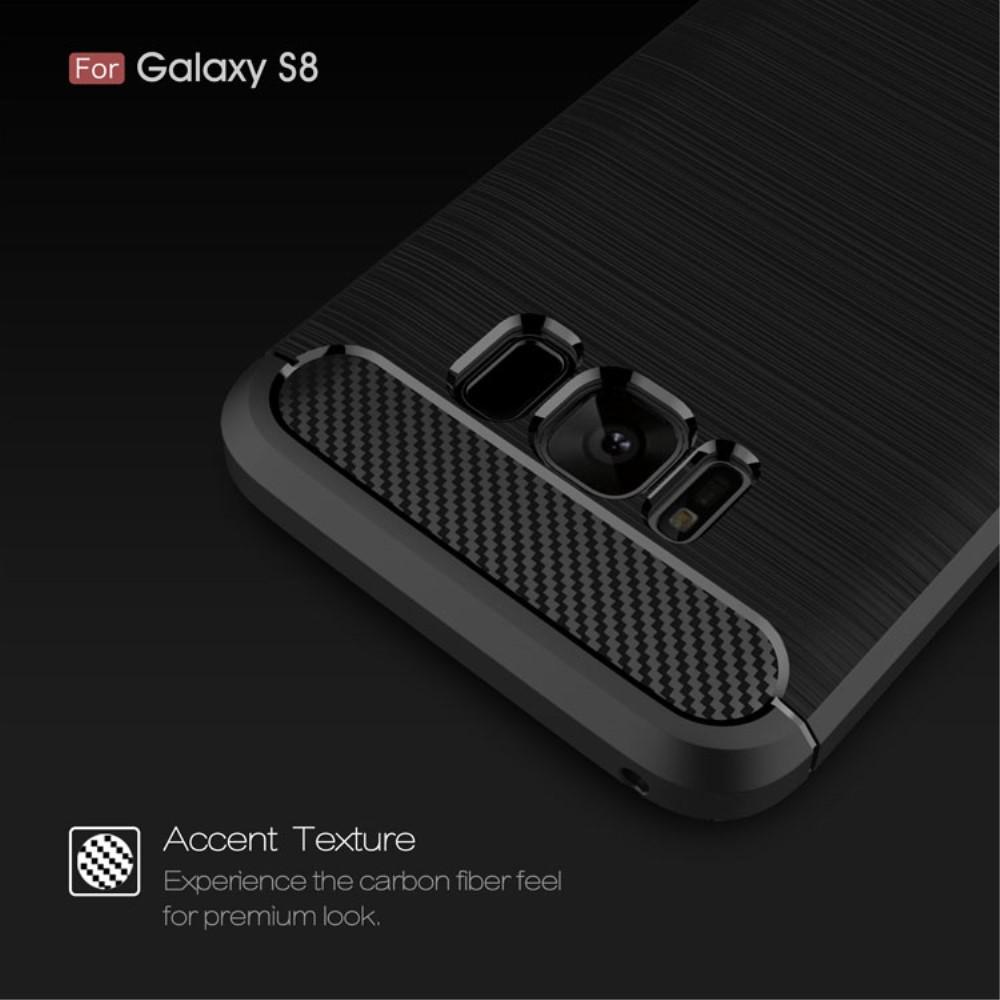 Hoesje TPU Brushed Samsung Galaxy S8 Zwart